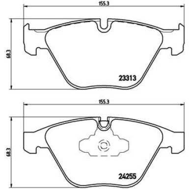 Brembo | Bremsbelagsatz, Scheibenbremse | P 06 055