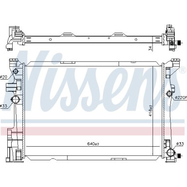 Nissens | Kühler, Motorkühlung | 67187