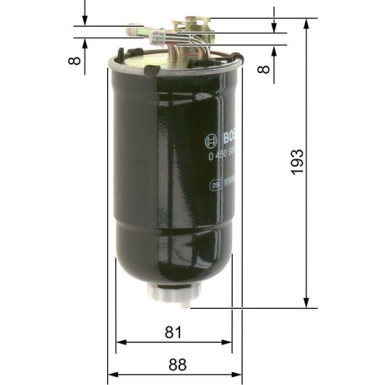 BOSCH | Kraftstofffilter | 0 450 906 322