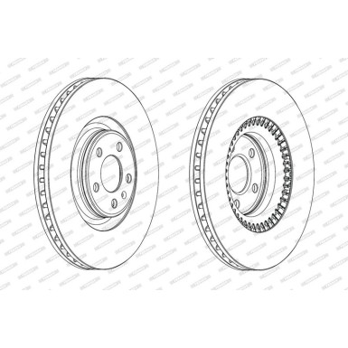 Ferodo | Bremsscheibe | DDF1987C-1 Ferodo | Bremsscheibe | DDF1987C-1