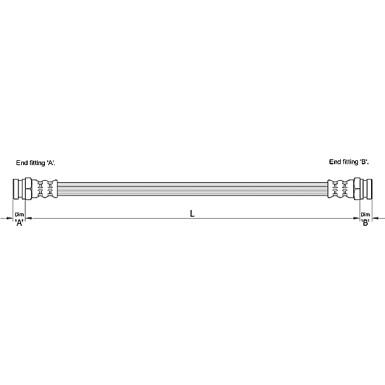 Metzger | Bremsschlauch | 4110215