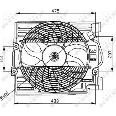 NRF | Lüfter, Motorkühlung | 47029