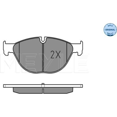 Meyle | Bremsbelagsatz, Scheibenbremse | 025 250 4519