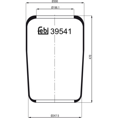 FEBI BILSTEIN 39541 Federbalg, Luftfederung