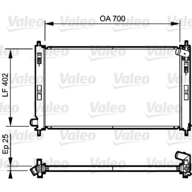 Valeo | Kühler, Motorkühlung | 735200