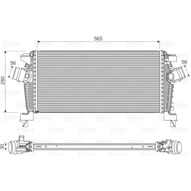 Valeo | Ladeluftkühler | 818565