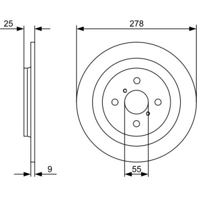 BOSCH | Bremsscheibe | 0 986 479 C05