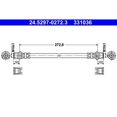 ATE | Bremsschlauch | 24.5297-0272.3