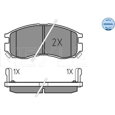 Meyle | Bremsbelagsatz, Scheibenbremse | 025 216 4716/W