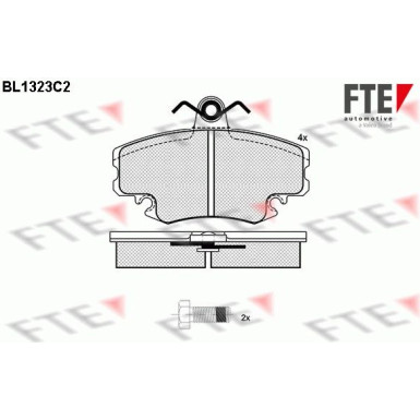 FTE | Bremsbelagsatz, Scheibenbremse | 9010111