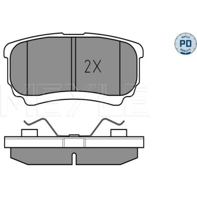 Meyle | Bremsbelagsatz, Scheibenbremse | 025 240 1416/PD