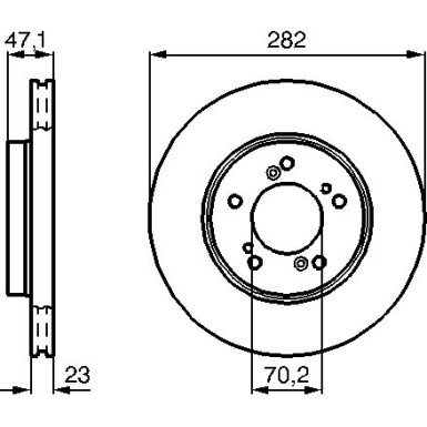 BOSCH | Bremsscheibe | 0 986 478 667