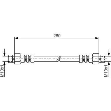 BOSCH | Bremsschlauch | 1 987 476 234