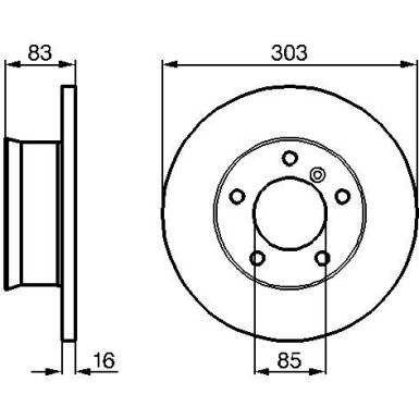 BOSCH | Bremsscheibe | 0 986 479 C84