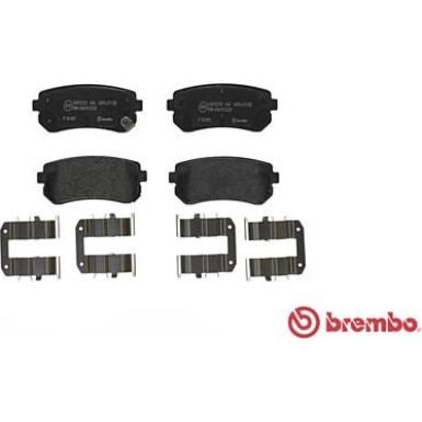 Brembo | Bremsbelagsatz, Scheibenbremse | P 30 051