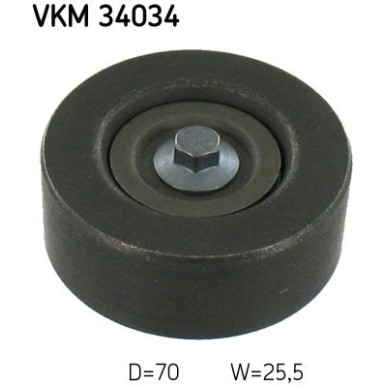 SKF | Umlenk-/Führungsrolle, Keilrippenriemen | VKM 34034