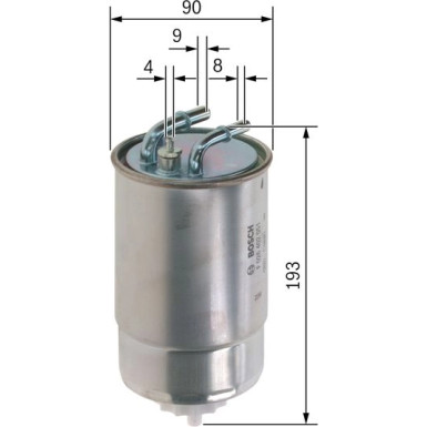 BOSCH | Kraftstofffilter | F 026 402 051