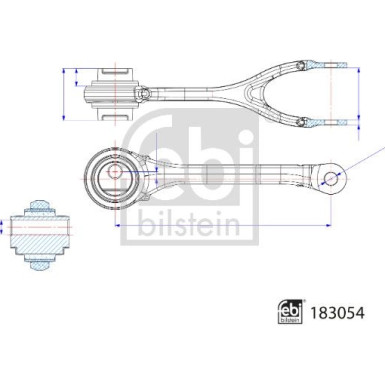 FEBI BILSTEIN 183054 Querlenker, Lenker, Radaufhängung