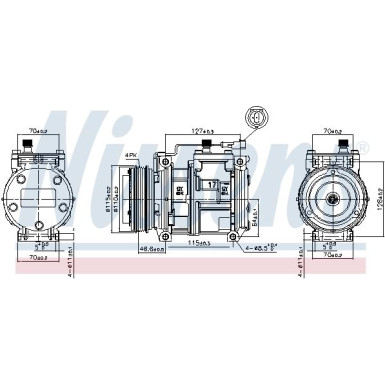 Nissens | Kompressor, Klimaanlage | 89329