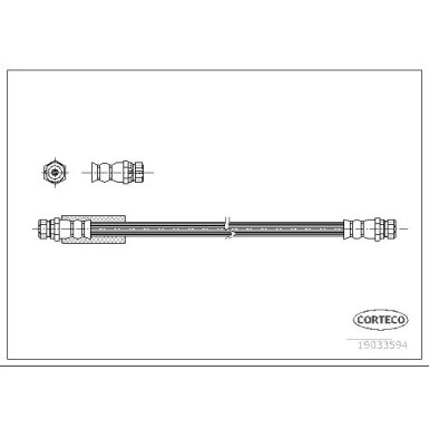 Corteco | Bremsschlauch | 19033594