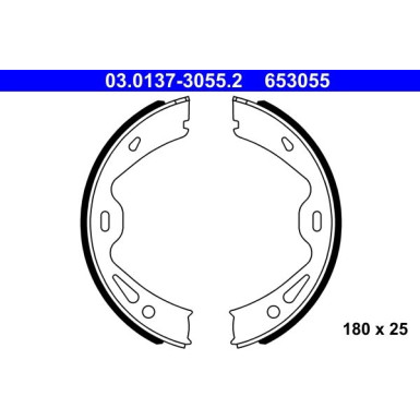 ATE | Bremsbackensatz, Feststellbremse | 03.0137-3055.2