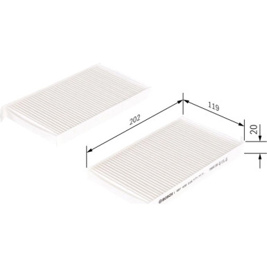 BOSCH 1 987 435 015 Innenraumfilter