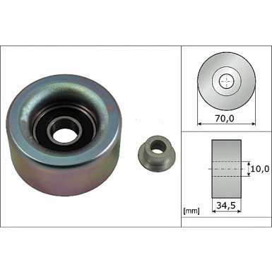 INA | Umlenk-/Führungsrolle, Keilrippenriemen | 532 0590 10