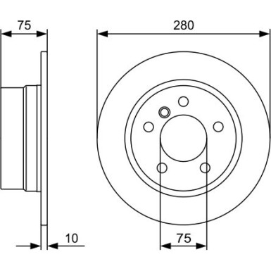 BOSCH | Bremsscheibe | 0 986 479 494