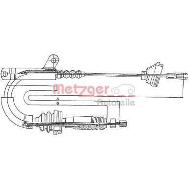 Metzger | Seilzug, Feststellbremse | 10.817