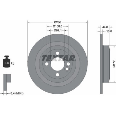 Textar | Bremsscheibe | 92234003