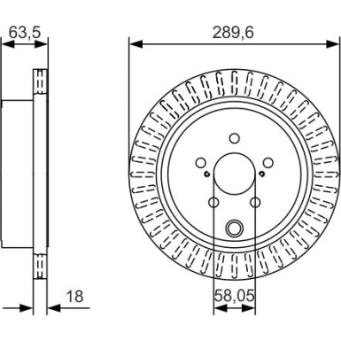 BOSCH | Bremsscheibe | 0 986 479 A83