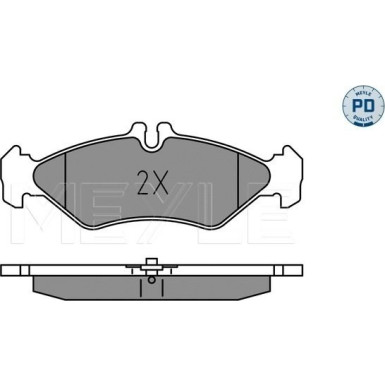 Meyle | Bremsbelagsatz, Scheibenbremse | 025 216 2117/PD