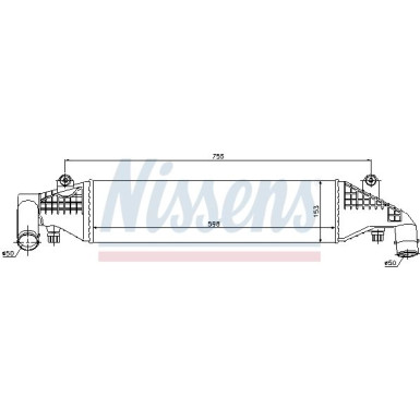 Nissens | Ladeluftkühler | 96532