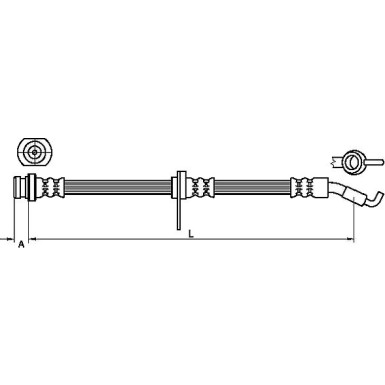 Metzger | Bremsschlauch | 4110468