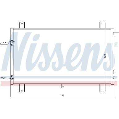 Nissens | Kondensator, Klimaanlage | 940401