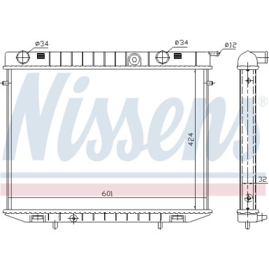 Nissens | Kühler, Motorkühlung | 63244