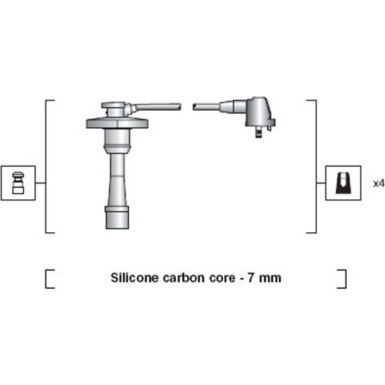 Magneti Marelli | Zündleitungssatz | 941318111188