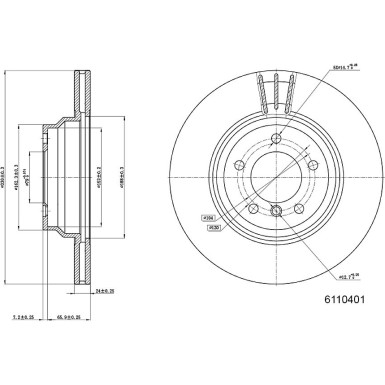 Metzger | Bremsscheibe | 6110401