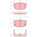 TRW | Bremsbelagsatz, Scheibenbremse | GDB3368