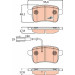 TRW | Bremsbelagsatz, Scheibenbremse | GDB1905