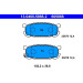 ATE | Bremsbelagsatz, Scheibenbremse | 13.0460-5866.2 ATE | Bremsbelagsatz, Scheibenbremse | 13.0460-5866.2