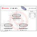 Brembo | Bremsbelagsatz, Scheibenbremse | P 30 071 Brembo | Bremsbelagsatz, Scheibenbremse | P 30 071