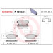 Brembo | Bremsbelagsatz, Scheibenbremse | P 59 077X Brembo | Bremsbelagsatz, Scheibenbremse | P 59 077X