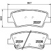 Brembo | Bremsbelagsatz, Scheibenbremse | P 30 101