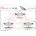 Brembo | Bremsbelagsatz, Scheibenbremse | P 23 070 Brembo | Bremsbelagsatz, Scheibenbremse | P 23 070