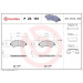 Brembo | Bremsbelagsatz, Scheibenbremse | P 23 161