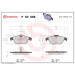 Brembo | Bremsbelagsatz, Scheibenbremse | P 50 068