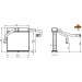 NRF | Wärmetauscher, Innenraumheizung | mit Rohr | 54358 NRF | Wärmetauscher, Innenraumheizung | mit Rohr | 54358