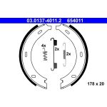 ATE | Bremsbackensatz, Feststellbremse | 03.0137-4011.2