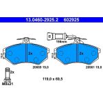 ATE | Bremsbelagsatz, Scheibenbremse | 13.0460-2925.2